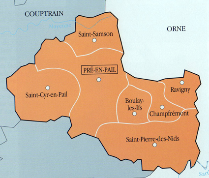 canton de Pr&eacute; en Pail