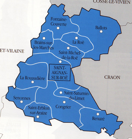 Canton de Saint aignan sur Roe