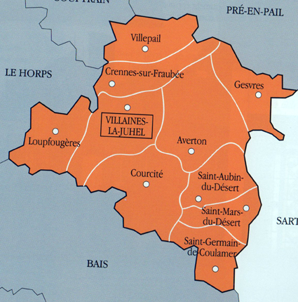 Canton de Villaines la Juhel